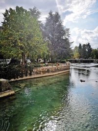 Scenic view of river against sky