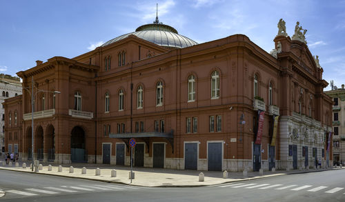Building against sky in city
