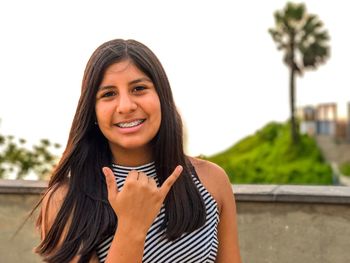 Portrait of a smiling young woman