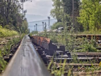 Train on railroad track