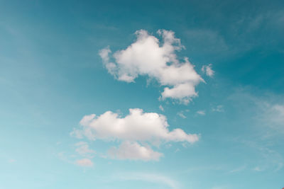 Low angle view of clouds in sky