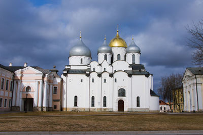 Cathedral against sky in city