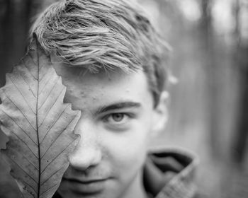 Close-up portrait of woman