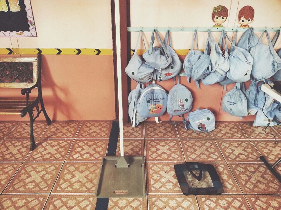 CLOTHES HANGING IN KITCHEN