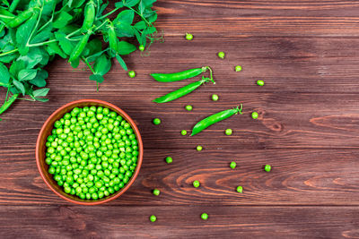 High angle view of food on table