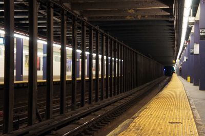 Train at railroad station