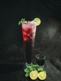 Close-up of drink on table