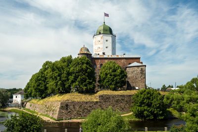 Vyborg, russia. - july 02, 2002. view of the medieval fortress of the crusaders
