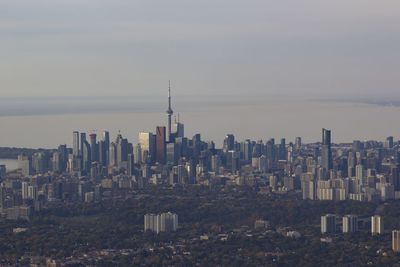 The north east of toronto during the a cloudy day