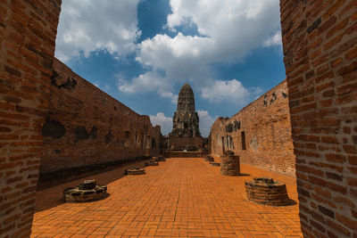 Panoramic view of historic building against sky