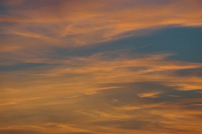 Dramatic sky during sunset