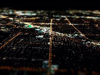 View of illuminated cityscape at night