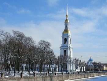 View of cathedral against cloudy sky