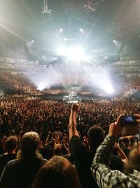 Crowd at music concert