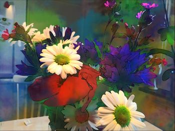 Close-up of flowers in vase