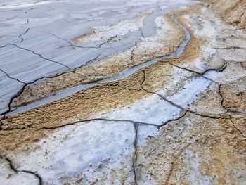 Full frame shot of cracked land