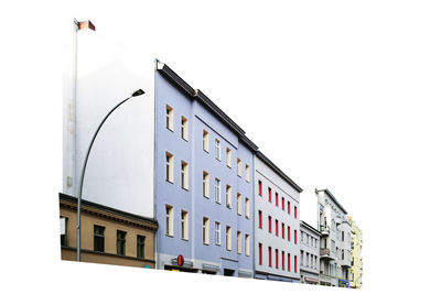 Low angle view of building against clear sky