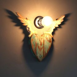 High angle view of illuminated lamp on table