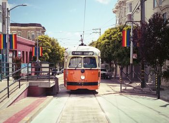 Light rail in castro, san francisco