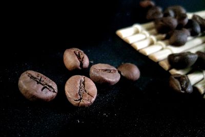 High angle view of food on table