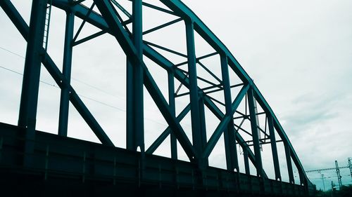 Low angle view of bridge against sky