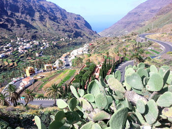 High angle view of landscape