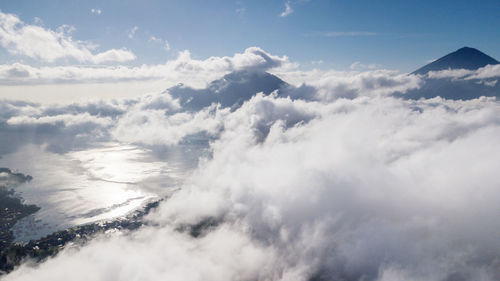 Low angle view of clouds in sky