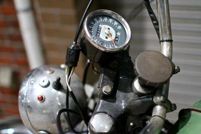 Close-up of machine part