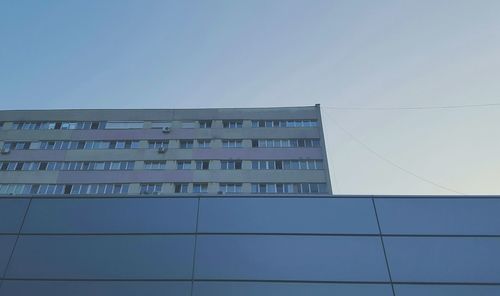 Modern building against clear sky