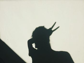 Silhouette of woman