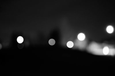Defocused lights at night