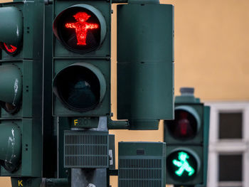 Close-up of road signal
