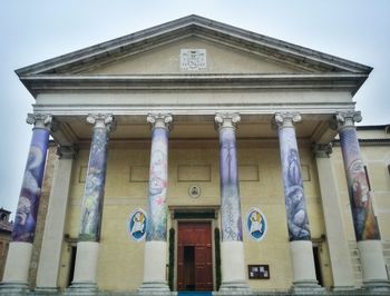Low angle view of historical building