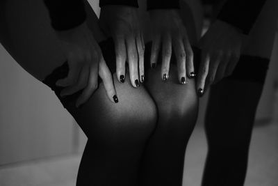 Close-up of woman hand with tattoo