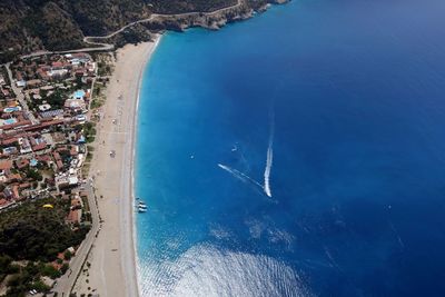 Aerial view of beach