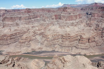 View of rock formations grand canyon