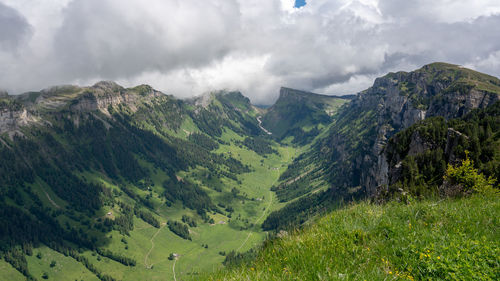 Panoramic view of landscape against sky