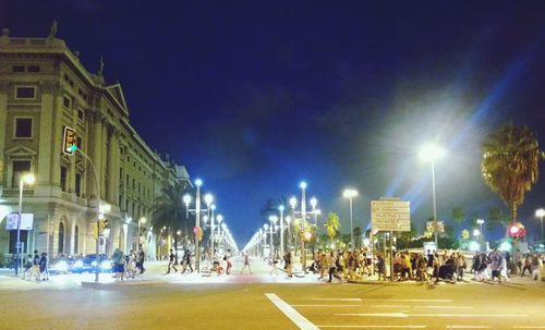 City street at night