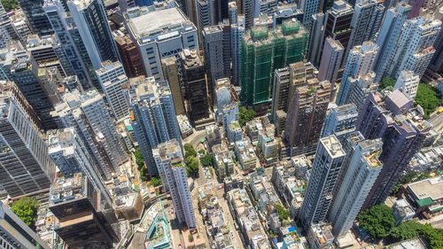 High angle view of cityscape