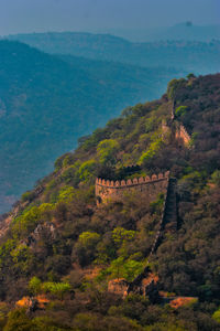 View of fort on mountain