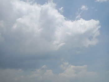 Low angle view of clouds in sky