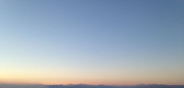 Scenic view of landscape against clear sky