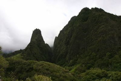 Low angle view of mountain against sky