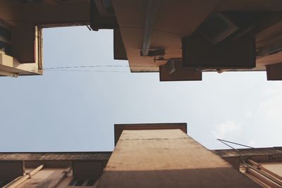 Low angle view of buildings against sky