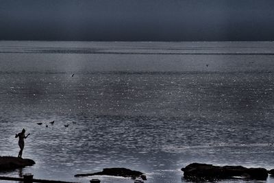 Scenic view of sea against sky