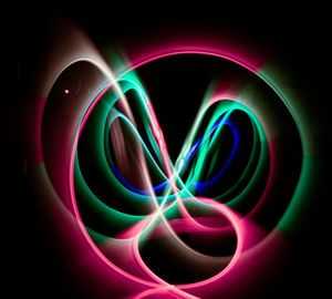 Close-up of multi colored light painting