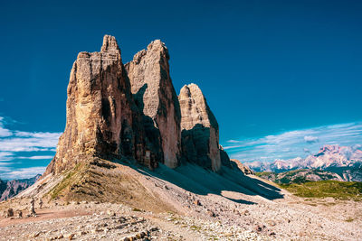 View of the north face of the three peaks.