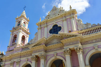 Low angle view of historic building against sky