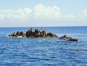 Scenic view of sea against sky