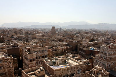 High angle view of cityscape